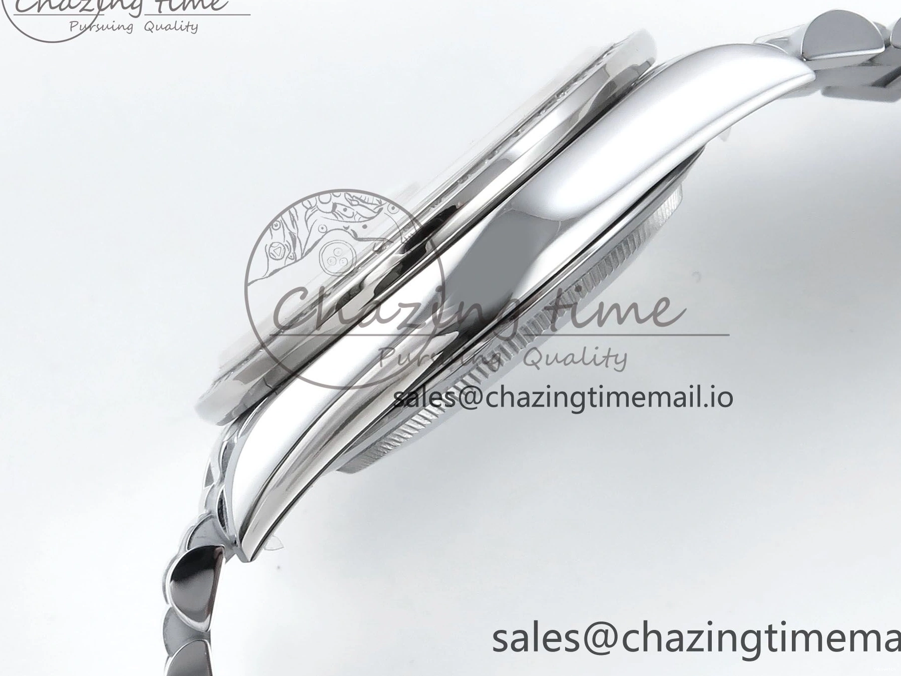 SS DayDate 1:1 Best Bezel QF A2836 40 Diamonds on Weight) Bracelet V5 (Gain Blue President Dial Diamonds Edition 0504